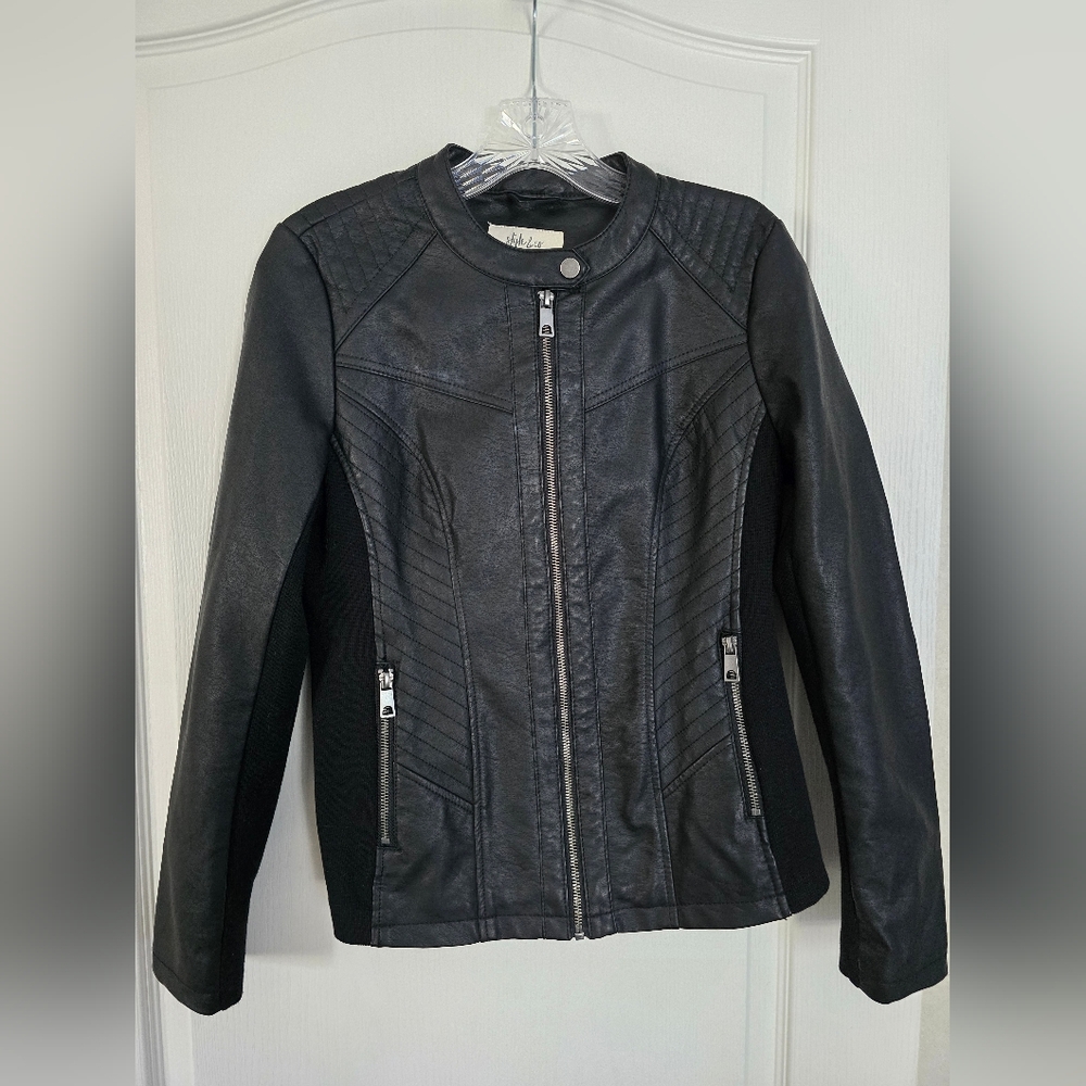 Black Faux Leather Jacket